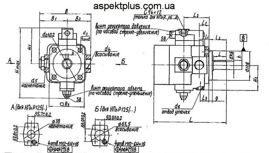 ����������������� ������� ������������ ������� ����-20/6,3, ����-20/16, ����-50/6,3, ����-50/16, ����-80/6,3, ����-80/16, ����-125/6,3, ����-125/16, ����-125/12,5