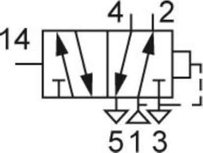 Пневмораспределитель 5Р4-211-04(-13,-14)-0-1