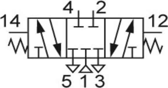 Пневмораспределитель 5Р4-311-04(-13,-14)-0-1