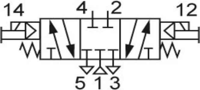 Пневмораспределитель 5Р4-331-04(-13,-14)-0-1-Д24(-А110,-А220)